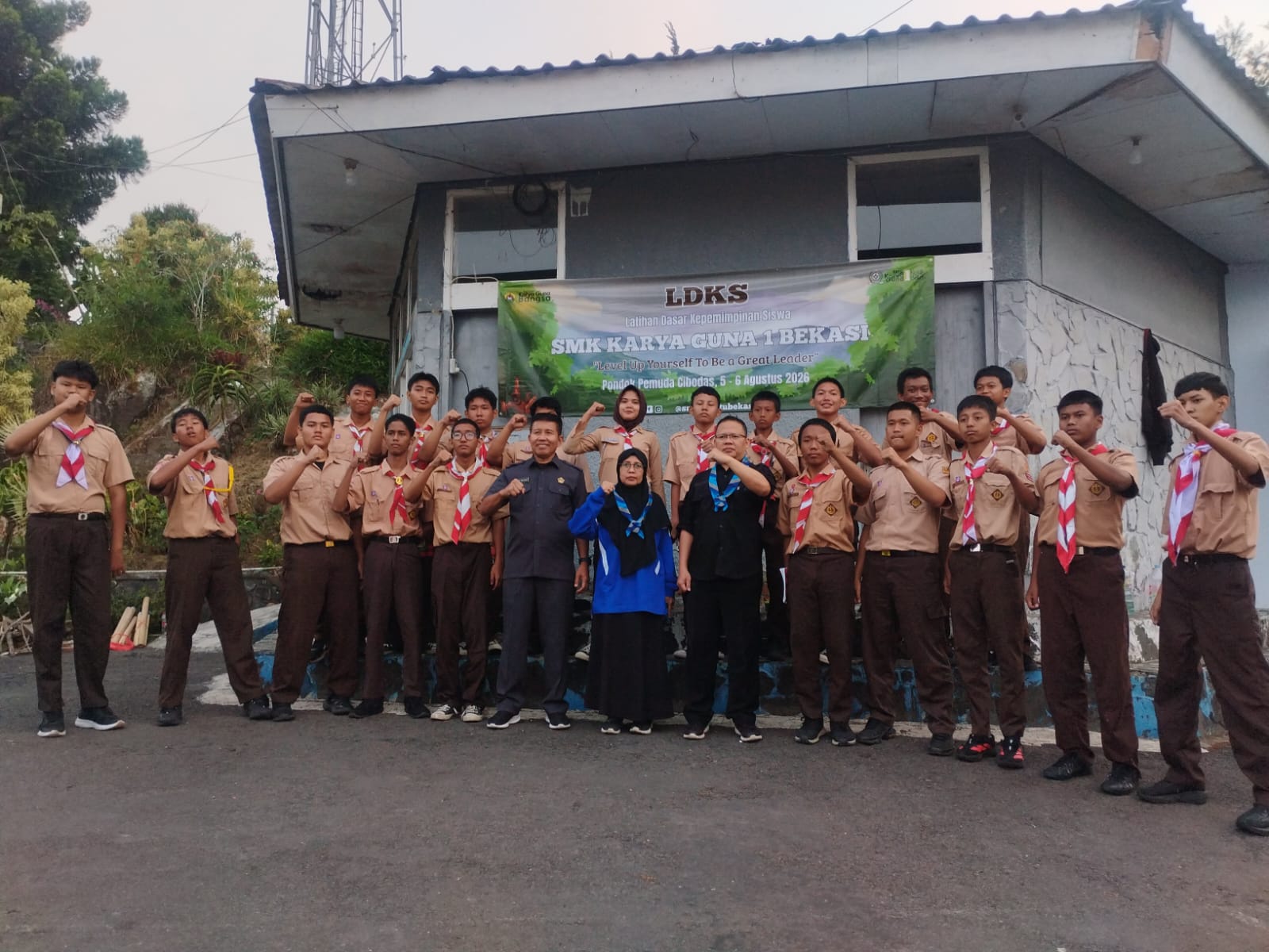 LDKS SMK Karya Guna 1 Bekasi di Pondok Pemuda Cibodas